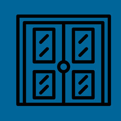 door icon flat design