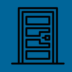 door icon flat design