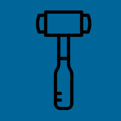 hammer icon flat design