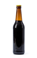bottle of beer on white background