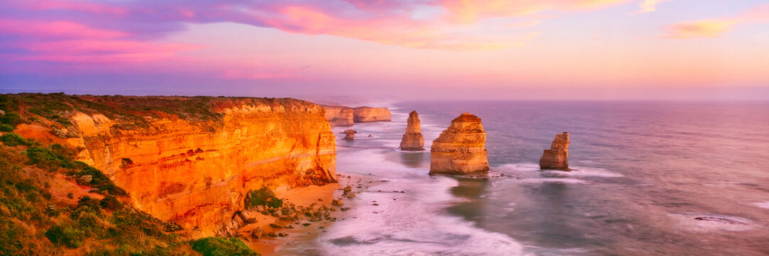 The 12 apostles on the Great Ocean Road in Victoria, Australia