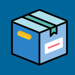 package icon flat design