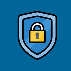 shield icon flat design