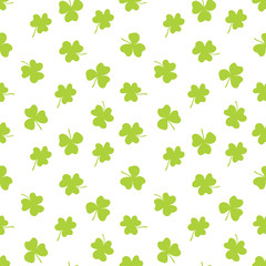 St Patrick's Day Clover seamless pattern.
