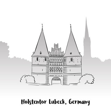Holstentor Lubeck Greeting Card