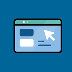 browser icon flat design