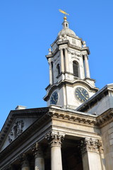 Fototapeta na wymiar LONDON, UK: Saint George's Church in Hanover Square (borough of Westminster)