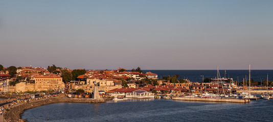 Sunlit Bay in Nessebar, Bulgaria. 