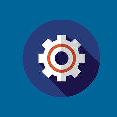 cogwheel icon flat design