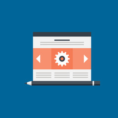 web design icon flat design