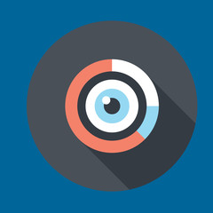 eye icon flat design