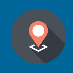 location icon flat design