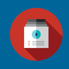 playlist icon flat design