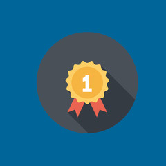medal icon flat design