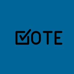 elections icon flat design