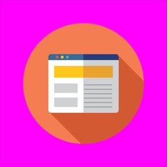 browser icon flat disign