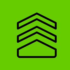 chevron icon flat disign