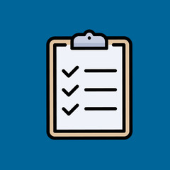 check list icon flat disign