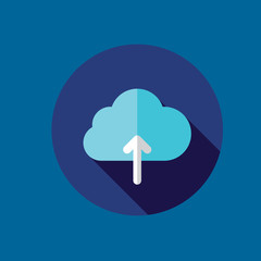 computing cloud icon flat disign