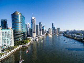 Fototapeta na wymiar Brisbane city aerial