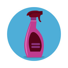 household cleaning bottle vector icon