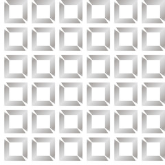 Seamless subtle gray op art diagonal geometric tile embossment illusion pattern