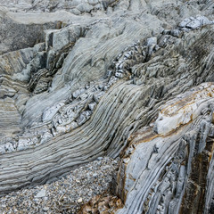 Rocks with texture and colors
