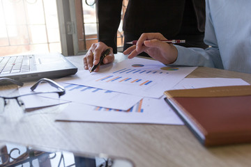 Business team meeting present.professional investors working project. Finance managers task. Concept business and finance