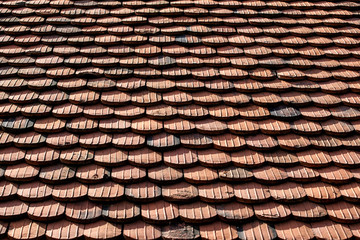 Tile roof of old texture background surface natural color
