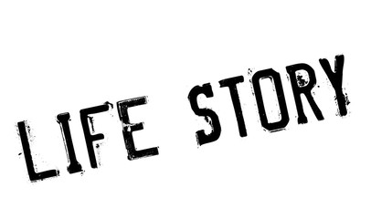 Life Story rubber stamp