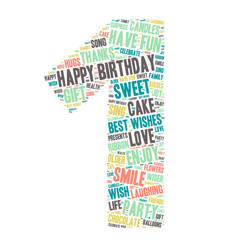 Word Cloud - Happy Birthday Celebration - First , One