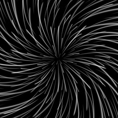 Space Vortex Vector. Abstract Background With Star Warp, Stars Burst Or Hyperspace.