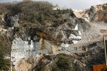 Marmorbruch, Italien, Toscana, Carrara, Steinbruch, Marmor, Berge, Marmorarbeiter, Berge