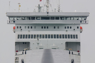 FERRY PASSENGER/CAR - Photo on the bow and the captain's bridge © Wojciech Wrzesień