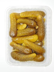 marinated, pickled cucumbers