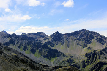 Mountain Landscape at Fiss in Tyrol, Austria, Europe