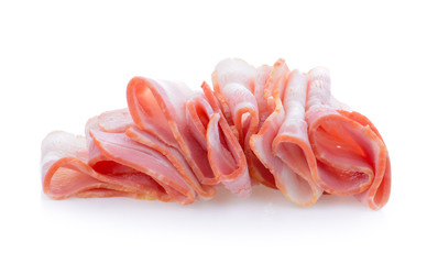 bacon isolated on white background