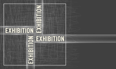 Vector abstract background with theme of exhibition