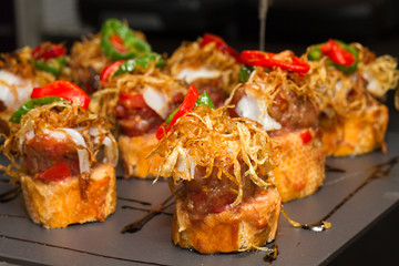 Spanish tapas of the Basque country