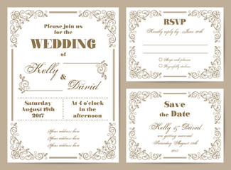 Vintage wedding set