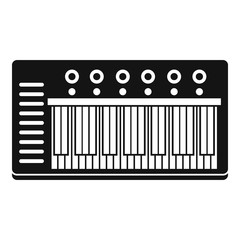Electronic synth icon, simple style
