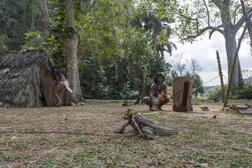 Traditional Cuban people life at their rural on nature, editorial, 2016.
