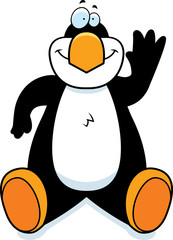 Cartoon Penguin Sitting