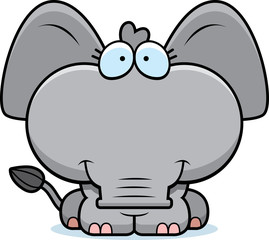 Cartoon Elephant Smiling