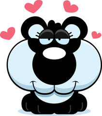 Fototapeta premium Cartoon Panda Cub Love