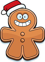 Obraz premium Christmas Cartoon Gingerbread Man