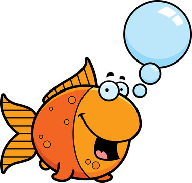 recommend clip art: Talking Cartoon Goldfish