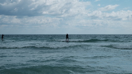 Fototapeta premium Stand up paddling
