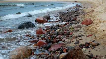 kamienista plaża
