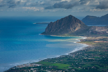 Erice, Trapani, Sicily, Italy - Panoramic view